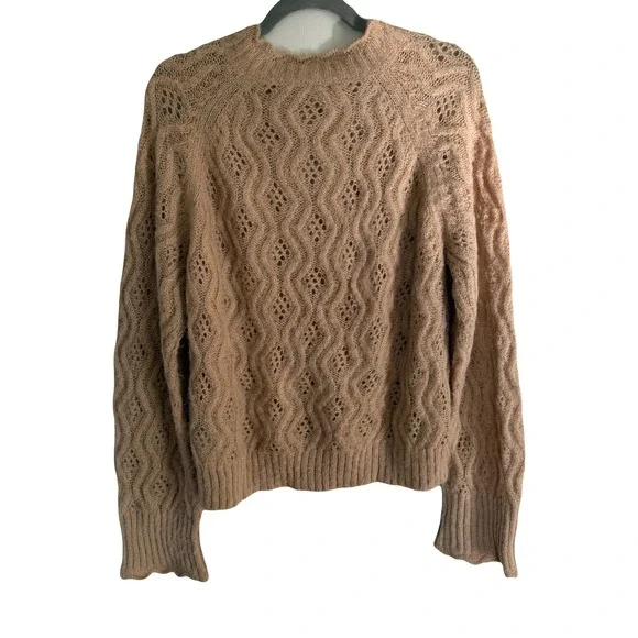 J.Crew Tan Wool Cozy Soft Pullover Knit Sweater X-Large Grandpa Classic Cottage - Picture 2 of 5